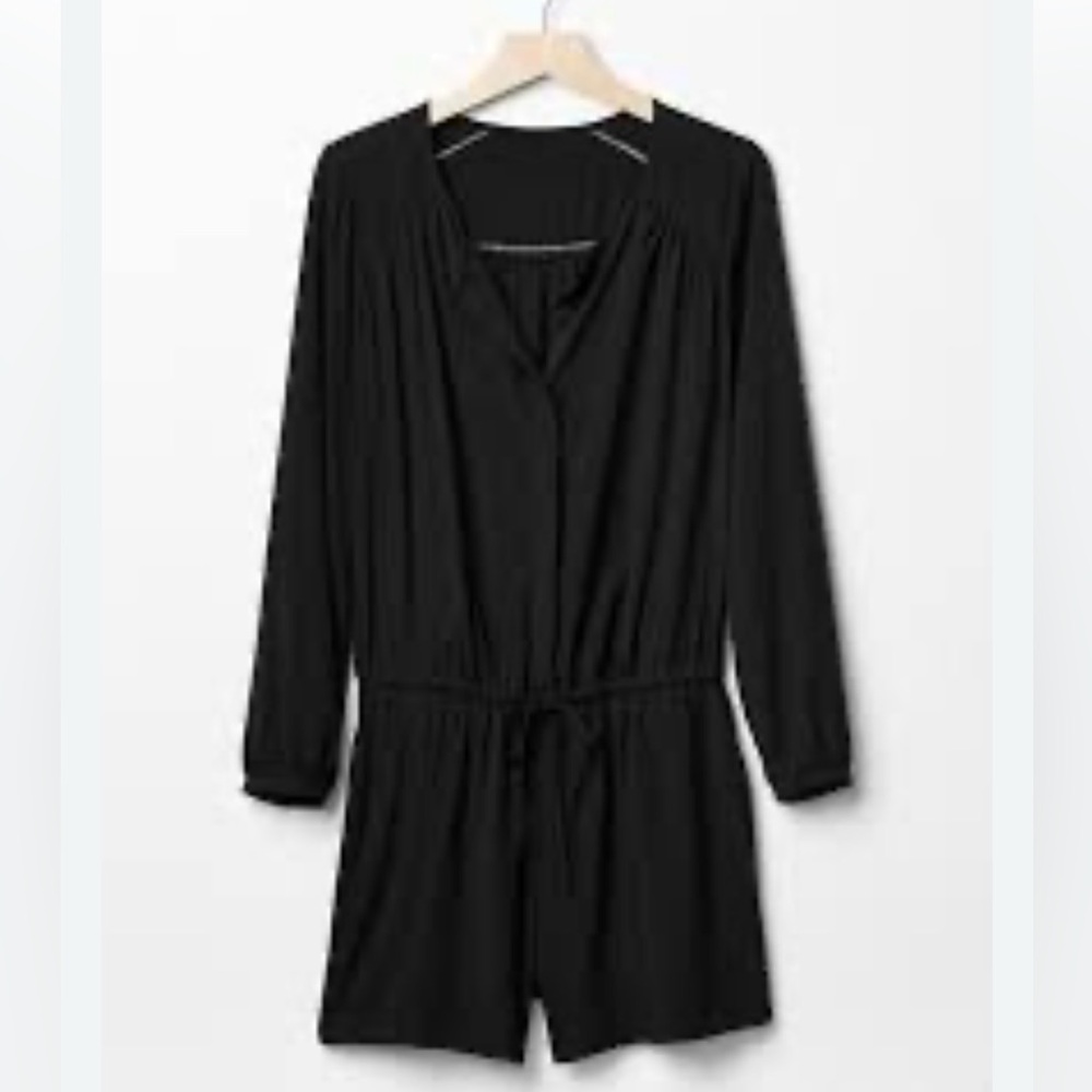 GAP Black Long Sleeve Romper